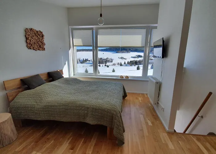 Mezonetový Se Dvéma Balkóny A Výhledem Apartamento Loučná pod Klínovcem